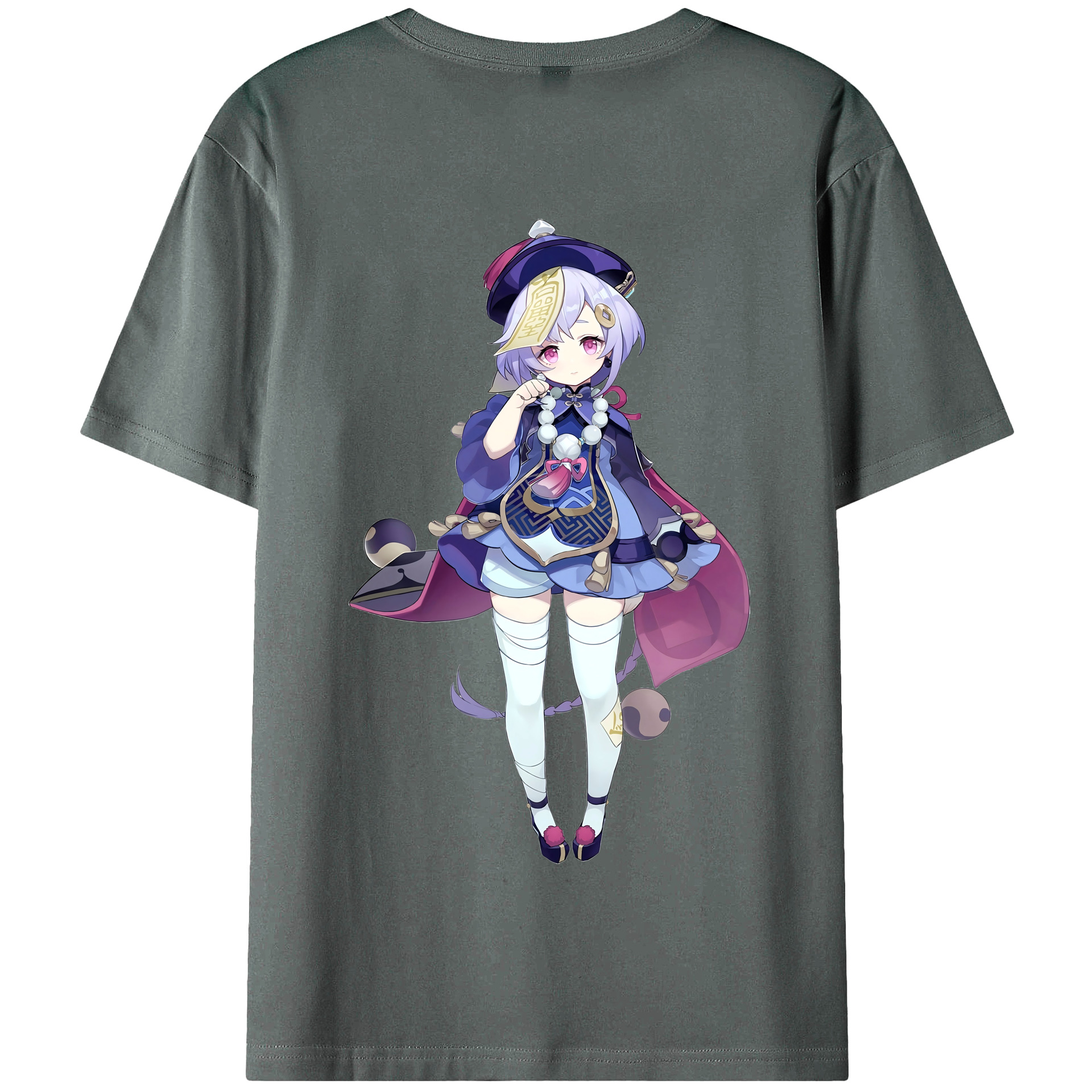 げんし神 七七 なな  genshin Nana 綿100％半袖Tシャツ（背面プリント）